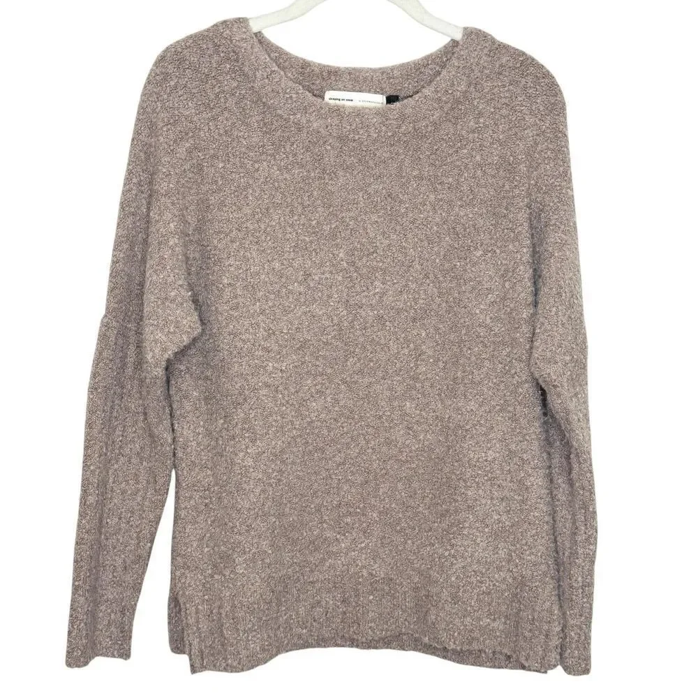 Sleeping on Snow Anthropologie Sweater Womens XS Boucle Merino Alpaca Pullover